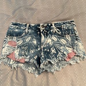 Free people denim shorts